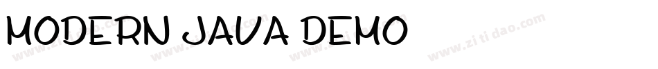 Modern-Java Demo字体转换